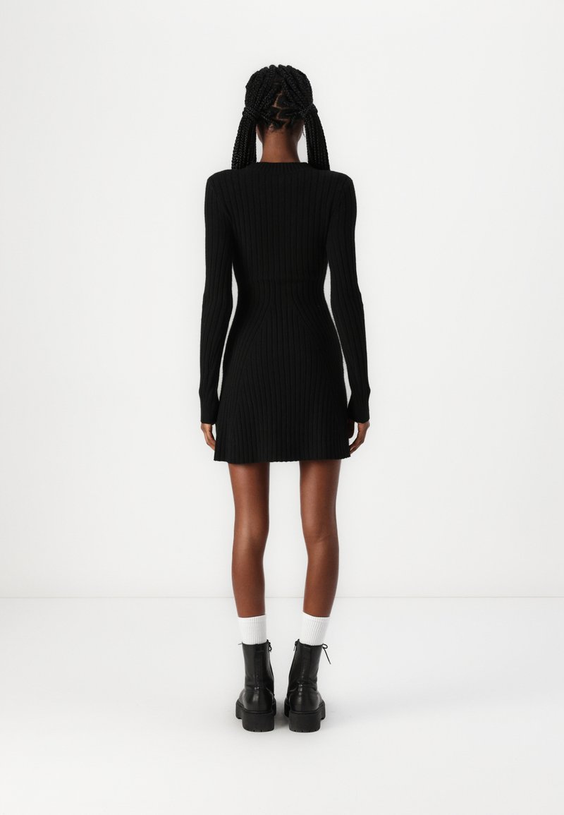 hollister skater sweater dress Hollister Co. Ribbed Skater Mini Sweater Dress - Jumper dress - grey