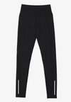 FULL LENGTH HIGH RISE LEGGINGS WITH REFLECTIVE STRIP - Tajice - black