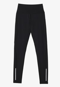 FULL LENGTH HIGH RISE LEGGINGS WITH REFLECTIVE STRIP - Leggings - black