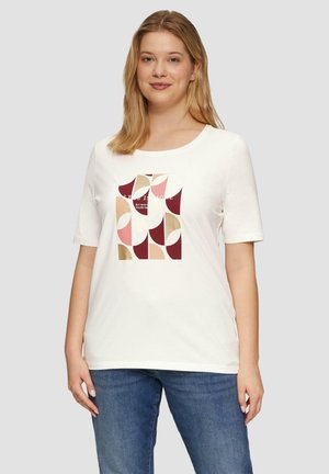 T-shirt print - ecru