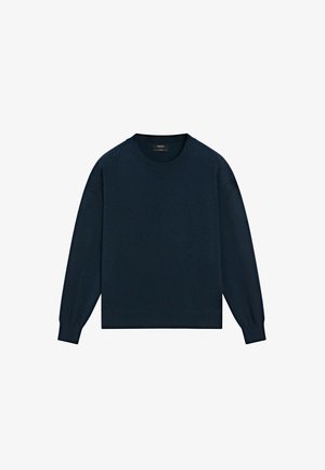Massimo Dutti, Trui - mottled dark blue