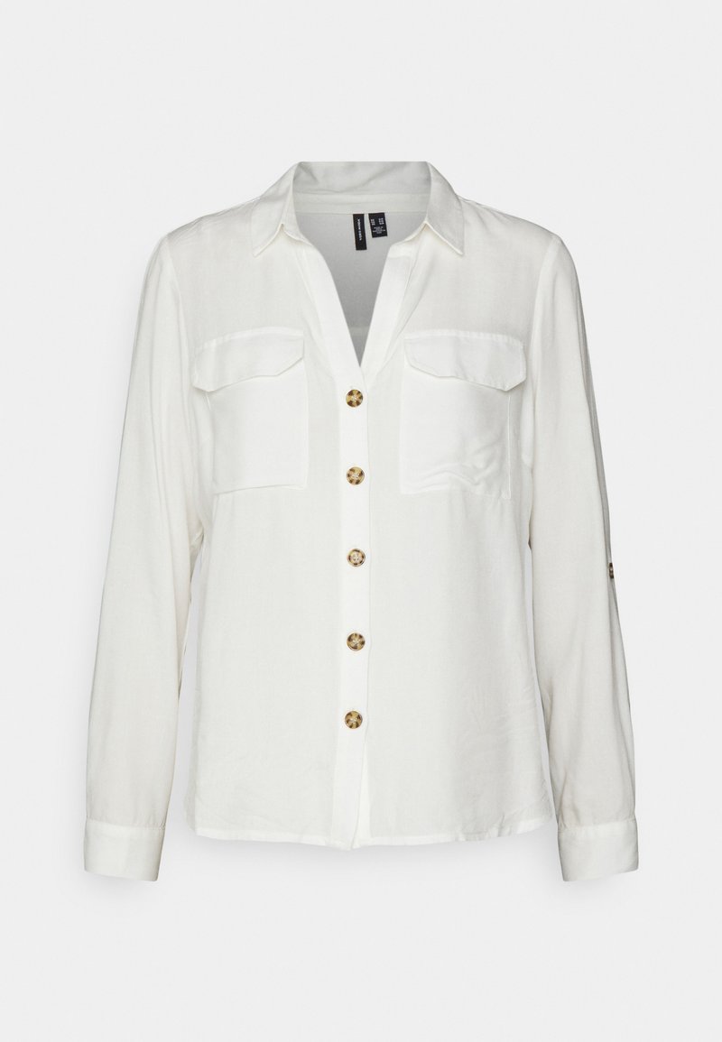 Vero Moda Petite Overhemdblouse wit Vero Moda Petite Overhemdblouse wit