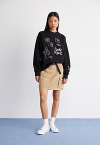Carhartt WIP ISIS MARIA LUNCH - Sweatshirt - black/white