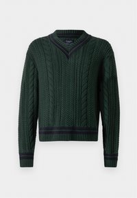 CRICKET CABLE V NECK  - Jumper - green