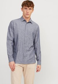 Jack & Jones - JJESUMMER LINEN MIX SHIRT - Overhemd - faded denim Miniatuurafbeelding 1