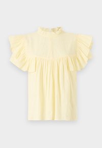 ONLHEIKE FRILL O NECK - Blůza - lemon meringue