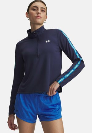 LONG-SLEEVES UA TECH WM TAPE HALF ZIP - Chaqueta de entrenamiento - washed navy