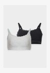 MODERN 2 PACK - Sports bra - black/grey heather