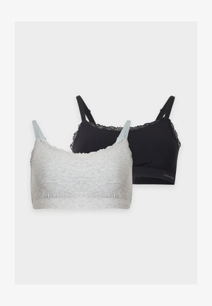 Calvin Klein Underwear, MODERN 2 PACK - Αθλητικό σουτιέν - black/grey heather