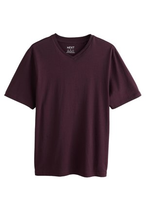 Next, V-NECK T-SHIRT - T-shirt basique - purple fig