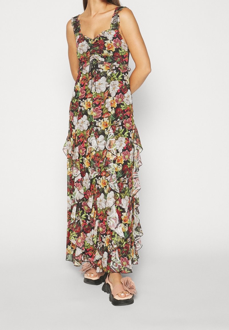 floral smocked maxi dress Smocked Floral Maxi Dress