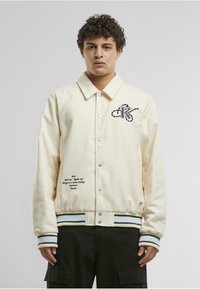 Karl Kani - Bomber stiliaus striukė - offwhite lightblue Miniatiūros vaizdas 1