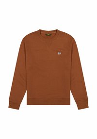Lee LONG SLEEVE PATCH CREW - REGULAR FIT - Felpa - luxe brown