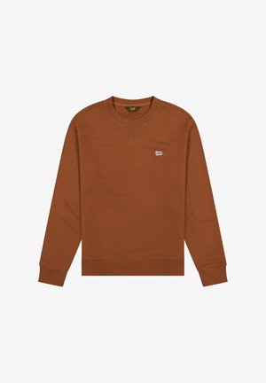 Lee LONG SLEEVE PATCH CREW - REGULAR FIT - Sweatshirt - luxe brown
