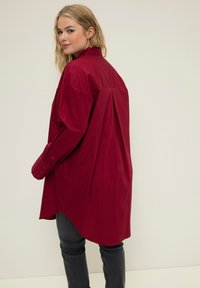 Studio Untold LONGBLOUSE LONG-SLEEVE BUSINESSBLOUSE - Camicia - dark red