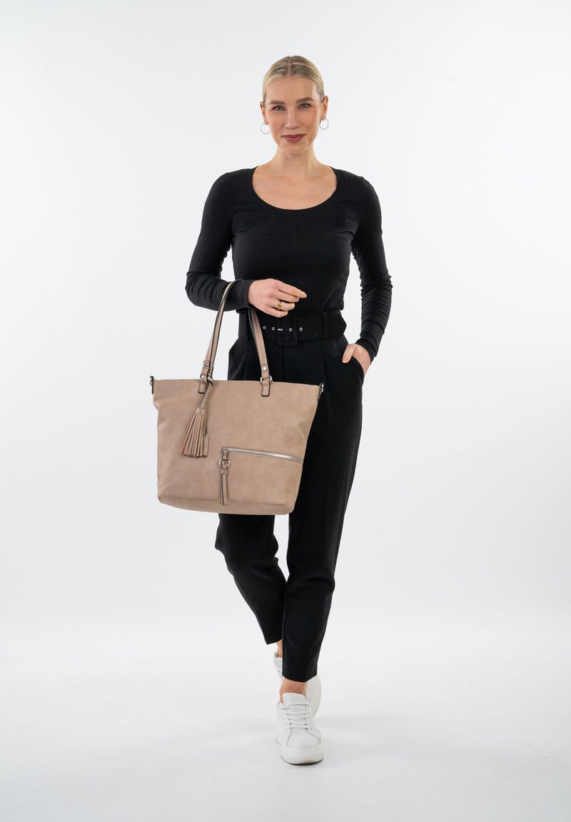 Tamaris SHOPPER NELE - Cabas - taupe