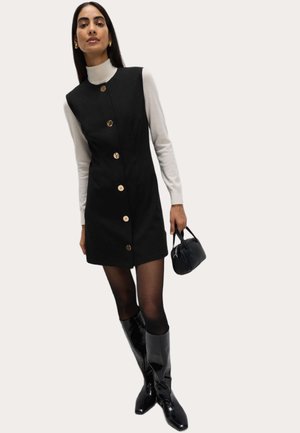 MINI SHIFT - Blusenkleid - black
