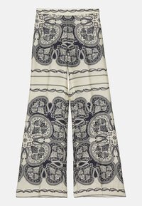 sandro PANTALON IMPRIME BASE Pantalon classique beige/marine