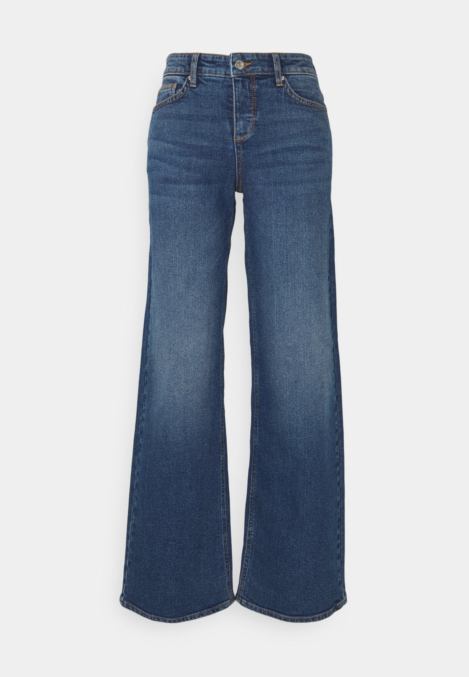 b.young BYKATO BYLISA WIDE LEGS - Jeans Relaxed Fit - mid blue denim/blue  denim - Zalando.de