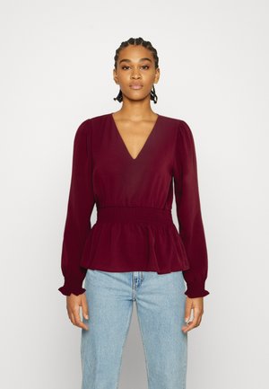 VMSAGA V NECK SMOCK - Bluser - port royale solid