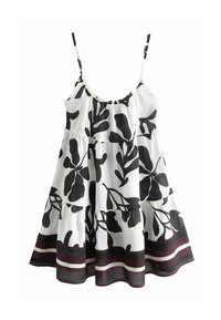 Next MINI TIERED TALL - Freizeitkleid - white black floral
