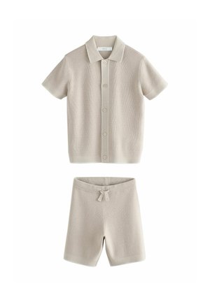 REGULAR FIT-TEXTURED AND SET - Shorts - neutral