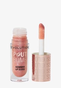 Makeup Revolution - REVOLUTION POUT BOMB SHIMMER GLOSS - Läppglans - glimmer nude Miniatyrbild 1