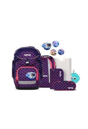 PACK SET BUNDLE - Schulranzen Set - perlentauchbär - lila