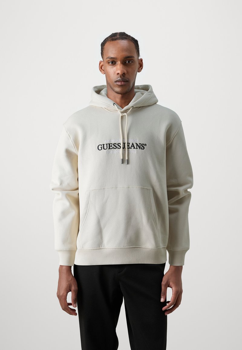 Guess Jeans HOOD REG AMERICA TRAD - Felpa - biscotti