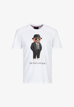 19V69 Italia, 19V69 ITALIA T-SHIRT RAFAEL COOL TEDDY - Print T-shirt - white