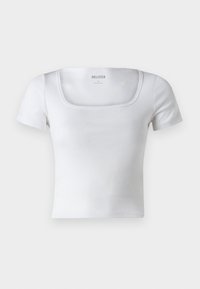 Hollister Co. SQUARE - Navadna majica - bright white