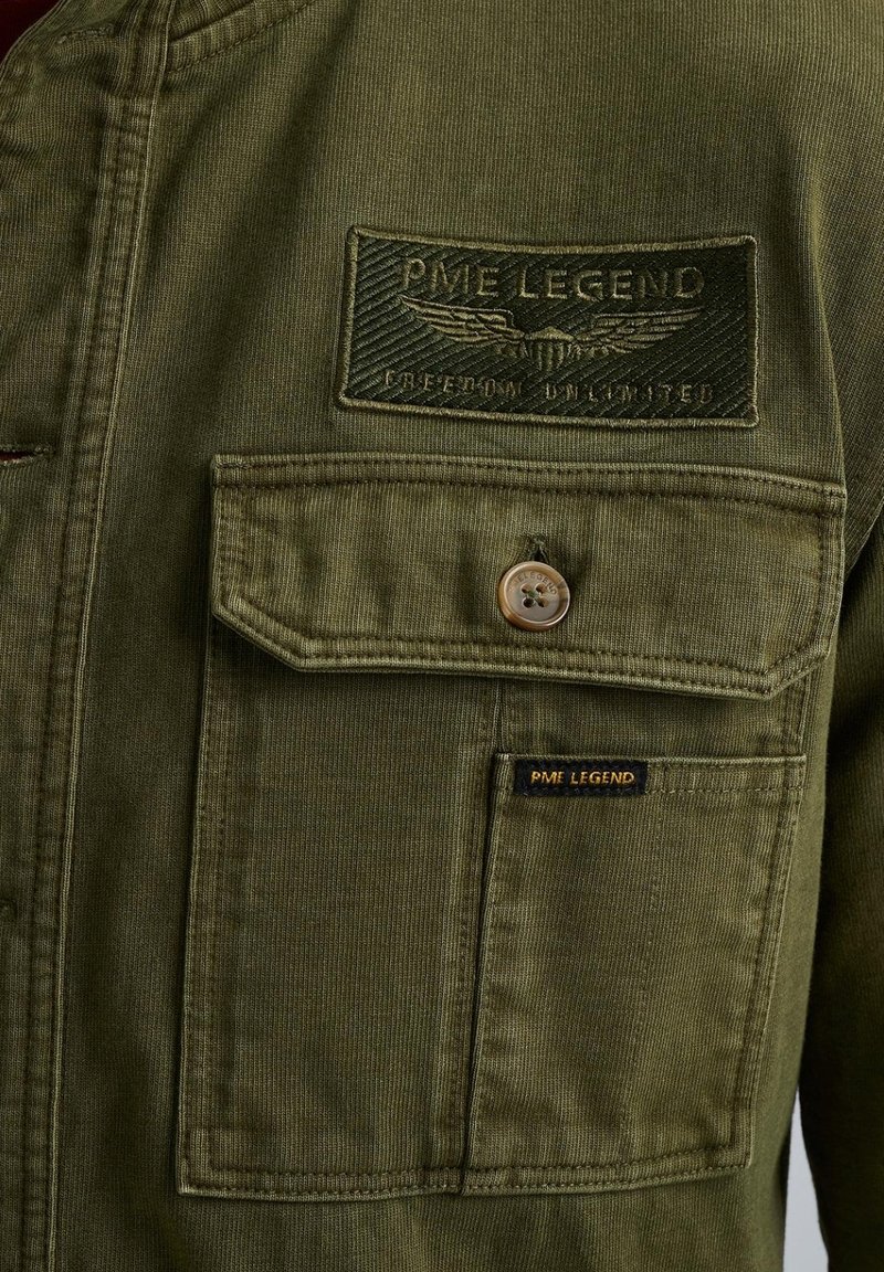 PME Legend MIT KNOPFVERSCHLUSS - Strickjacke - deep lichen green  