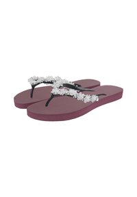 Uzurii PRECIOUS BLOOM  - T-bar sandals - ruby