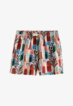 Next, REGULAR FIT - SEERSUCKER 5 INCH SWIM SHORTS . - Zwemshorts - orange scenic
