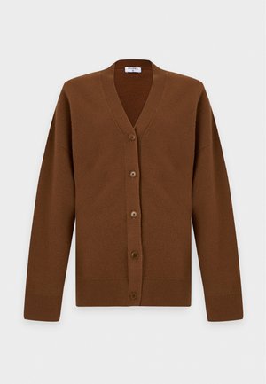Filippa K, HOURGLASS FELTED CARDIGAN - Жилетка - mid brown