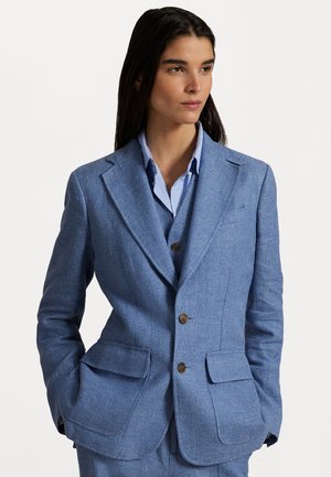 Polo Ralph Lauren LINEN COTTON TWILL BLAZER - Bleiseri - blue