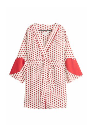 HEARTS SHORT - Köntös - red/white polka dot