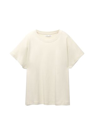 PULL&BEAR SHORT SLEEVE - T-shirt basique - sand