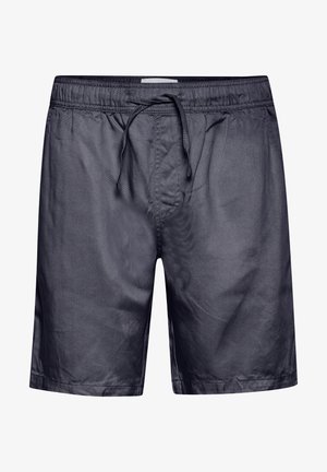 Tmavošedé plávačky z ľahkého materiálu. Disponujú elastickým pásom so šnúrkou, hladkým povrchom a dĺžkou po kolená.