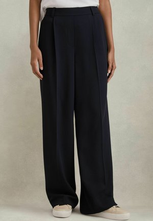 EDEN HALF ELASTICATED WIDE LEG - Püksid - navy