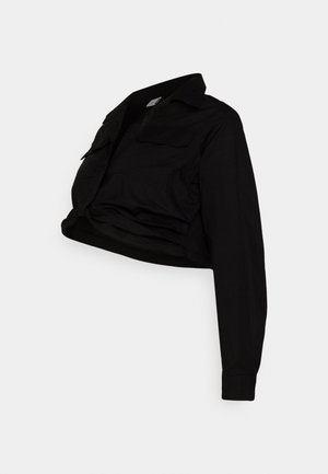 MAMALICIOUS MLSHERIE CROP SHIRT - Bluse - black