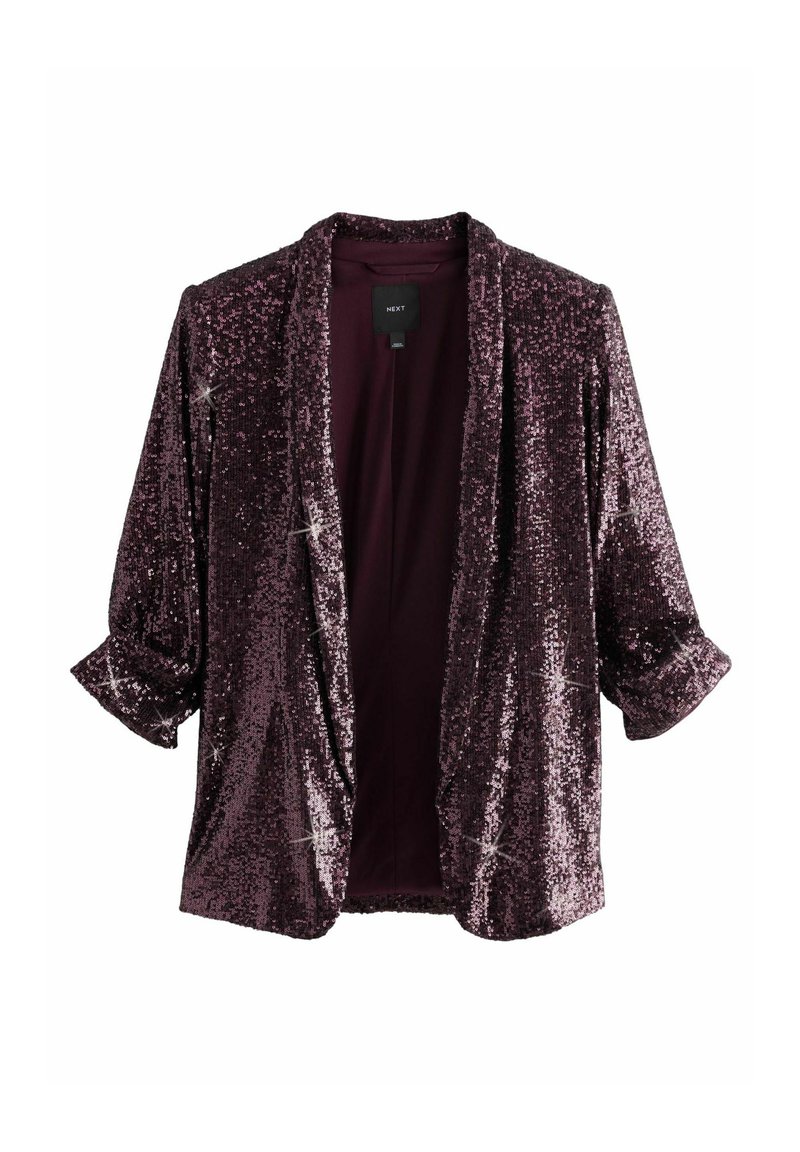 Next SEQUIN TALL - REGULAR FIT - Blazer - burgundy red