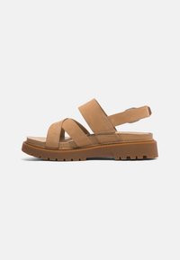 Timberland Platform sandals - medium beige nubuck