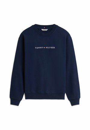 Tommy Hilfiger, TOMMY HILFIGER ESSENTIAL TERRY RELAXED LOUNGE SWEATSHIRT - Pyjamashirt - dark blue