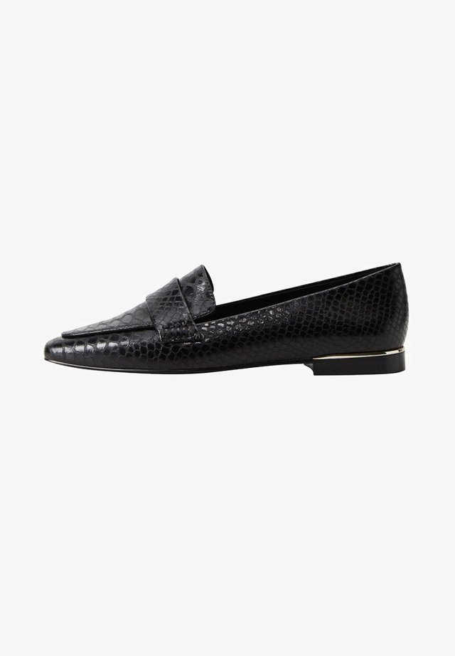 MOKASSINS MIT SCHLANGENPRÄGUNG CAMERON - Mocassins - schwarz