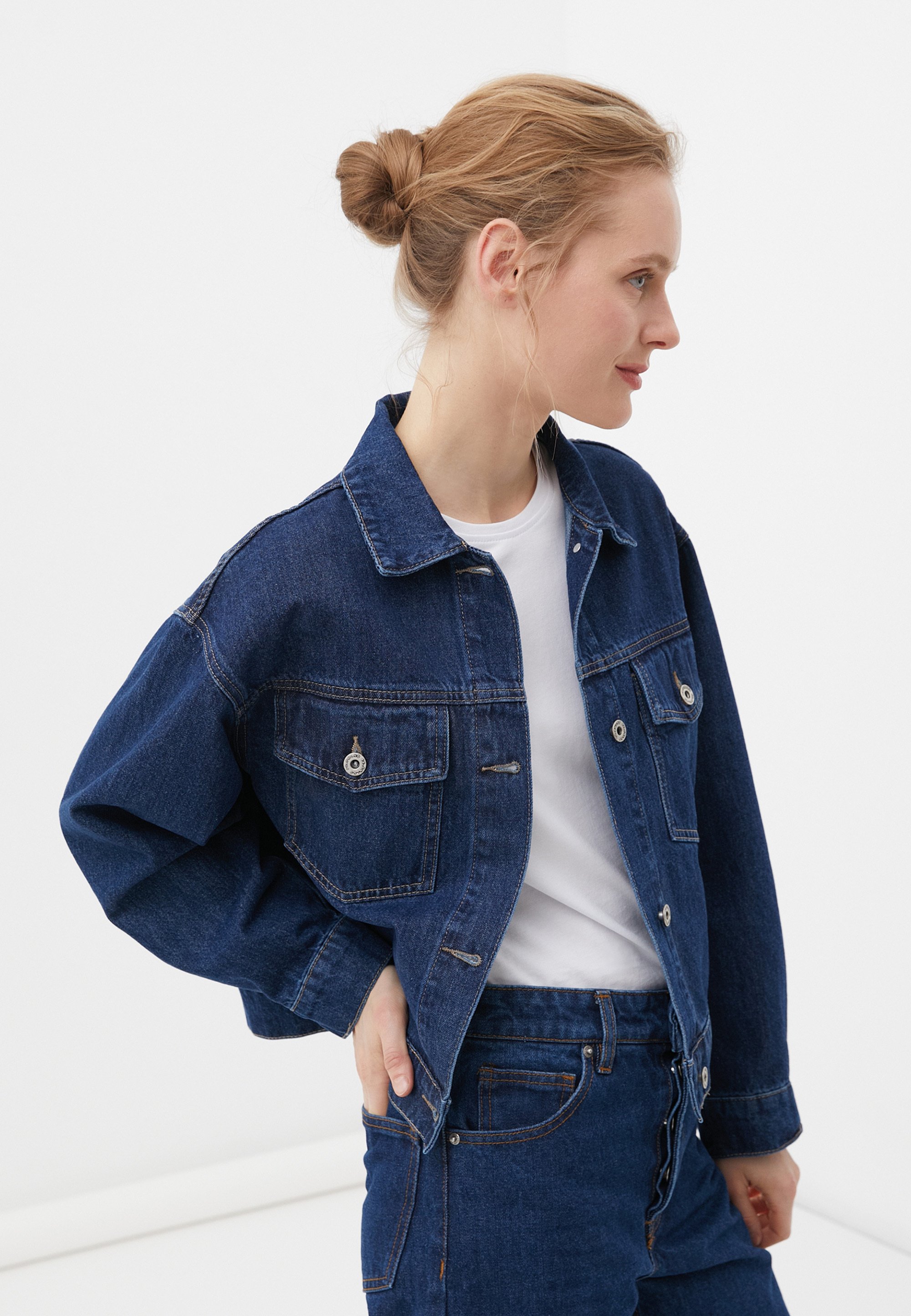 Finn Flare Denim jacket - dark blue 
