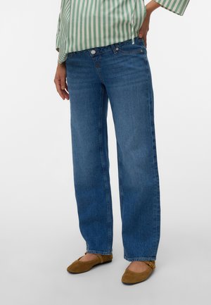 Vero Moda Maternity VMMTESSA - Wide Leg - medium blue denim