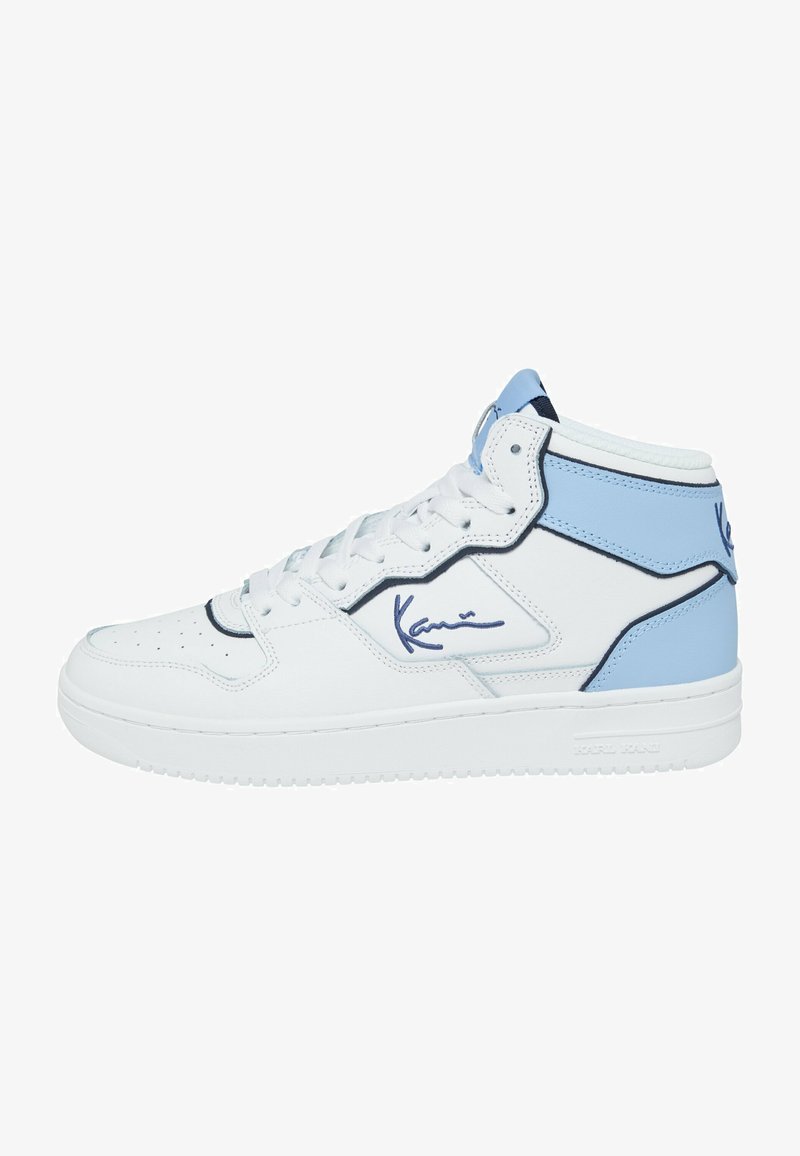 Karl Kani HIGH - High-top trainers - white lightblue