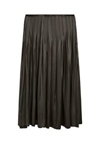 Veckad kjol - mottled dark green