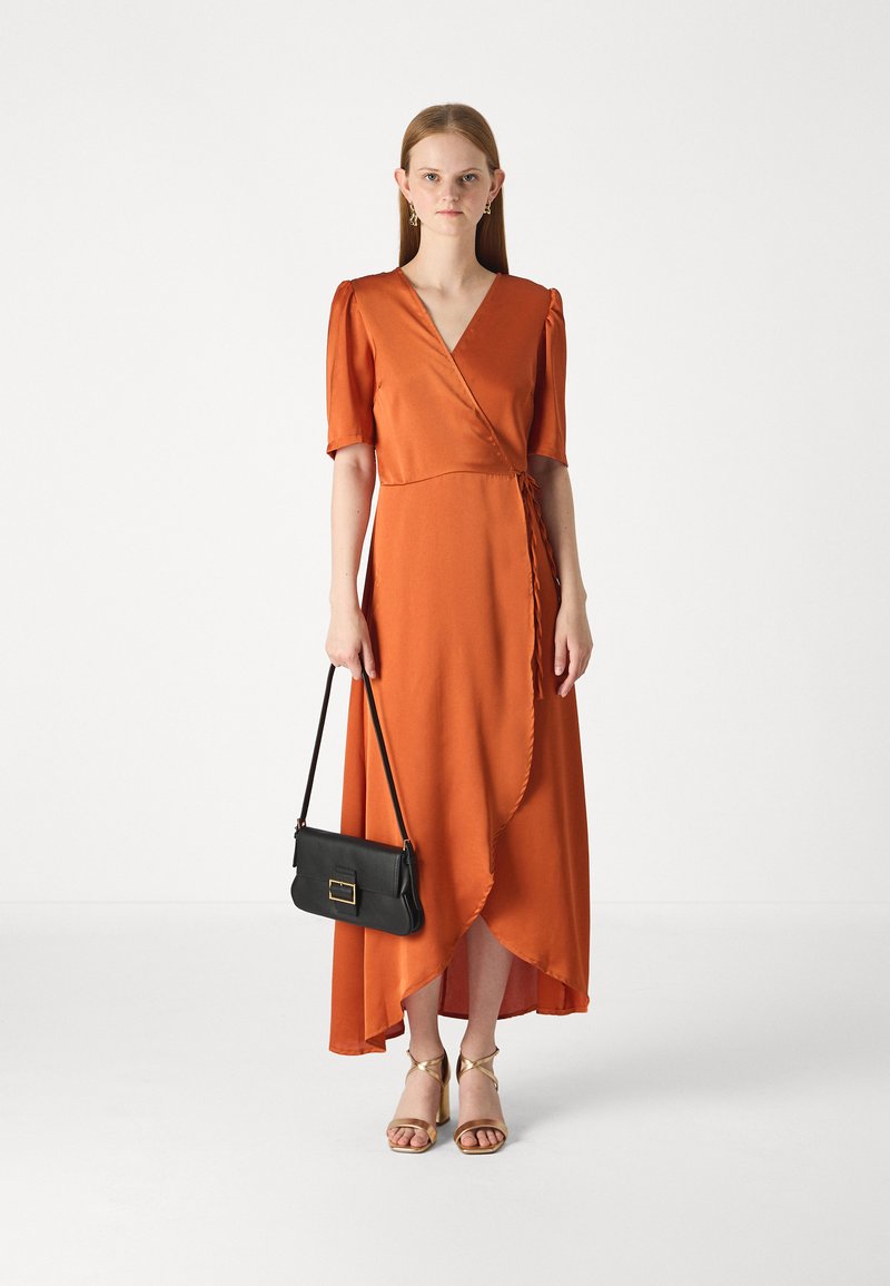 WAL G. EVA WRAP DRESS - Day dress - orange - Zalando.ie WAL G. EVA WRAP DRESS - Day dress - orange - Zalando.ie